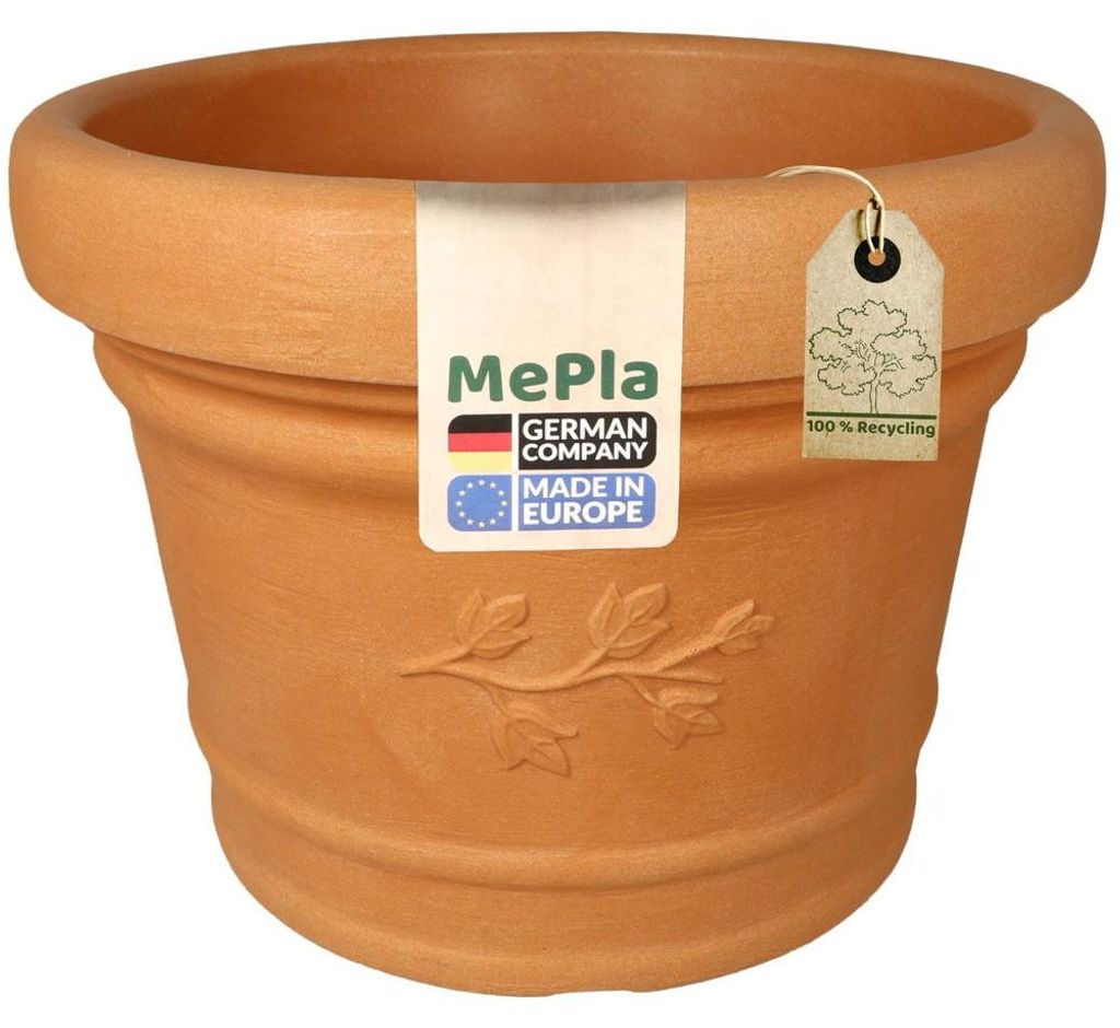 MePla - Planzkübel Palermo mit Dekor ø 70 terra Produktbild 