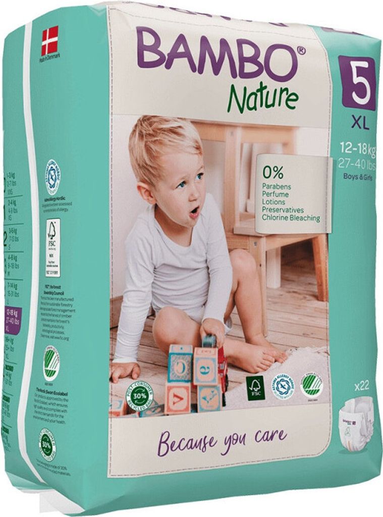 Bambo Nature, Gr. 5, 12-18 kg   | Packung (22 Stück) Produktbild 