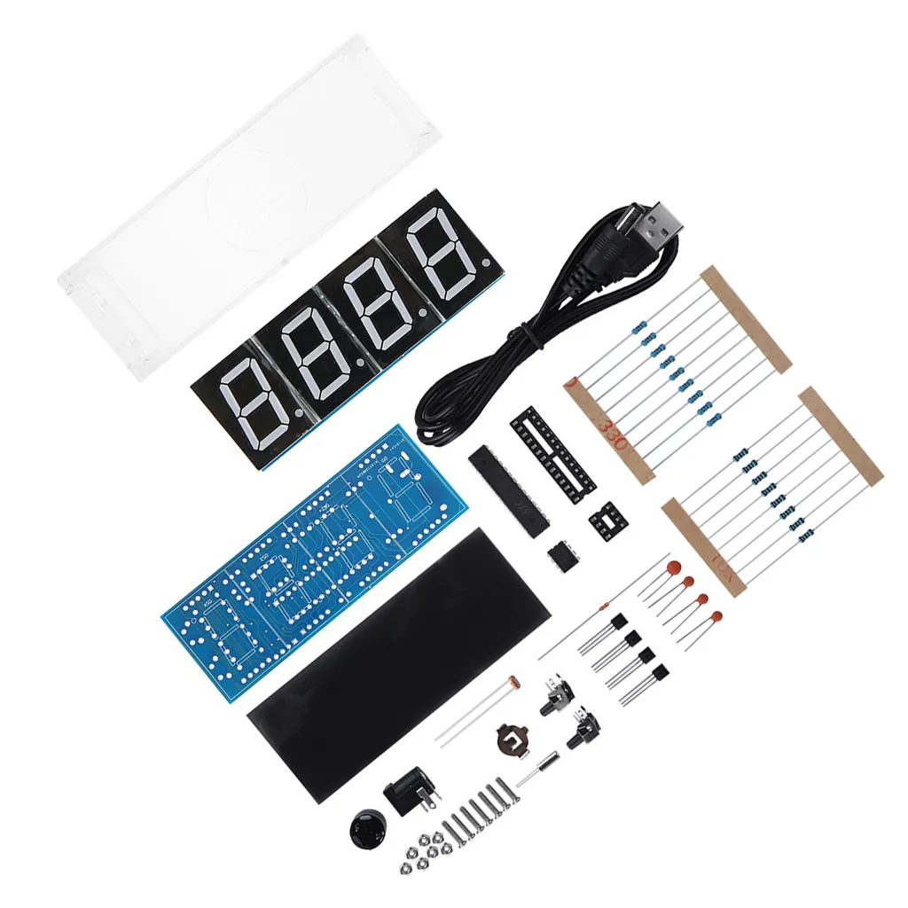 DIY LED Digital Clock Kit - Orologio Elettronico Programmabile 4 Digit - 4