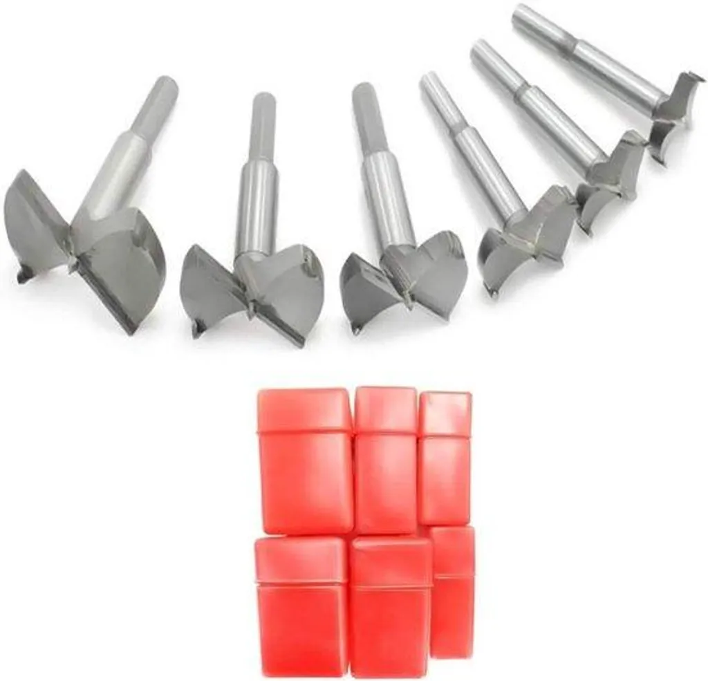 Set de perçage bois gros diamètres 30-60mm pour montage de meubles DC02A
