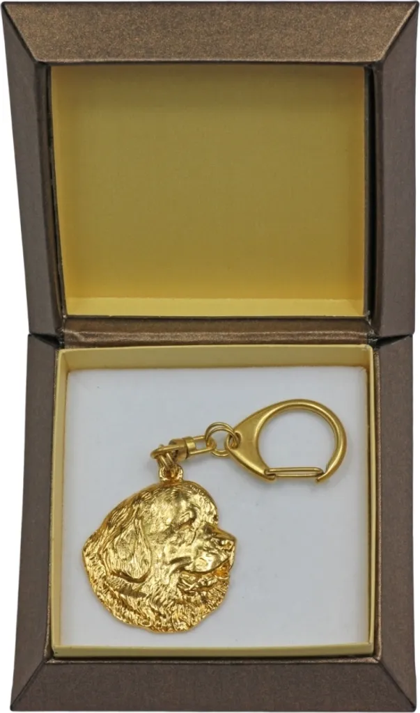 Pendentif doré pour clés Terre-Neuve Art-Dog chic