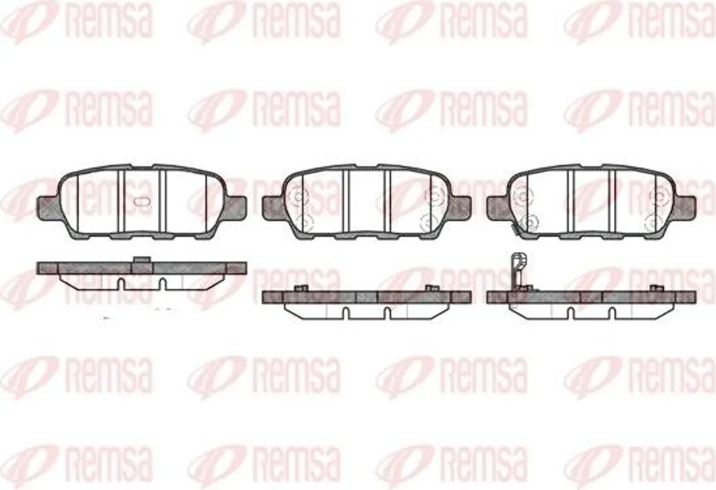 Plaquettes de frein REMSA 0876.01 pour Nissan 350 Z et Qashqai Juke