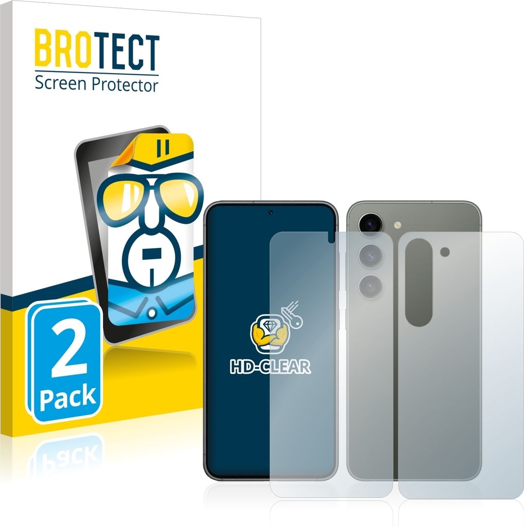 2x Für Samsung Galaxy S23 (Display+Rückseite) Schutzfolie Produktbild 