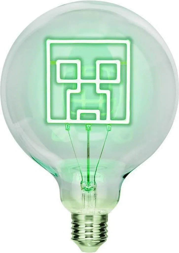 Idea Regalo Minecraft: Lampada Neon LED Creeper per Bambini e Ragazzi