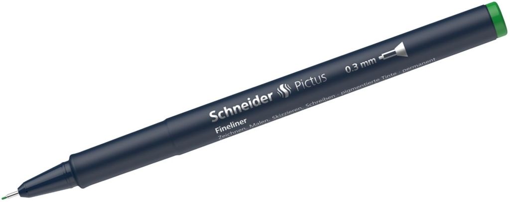 Fineliner Pictus 0,3mm grün Packung mit 6 Stück