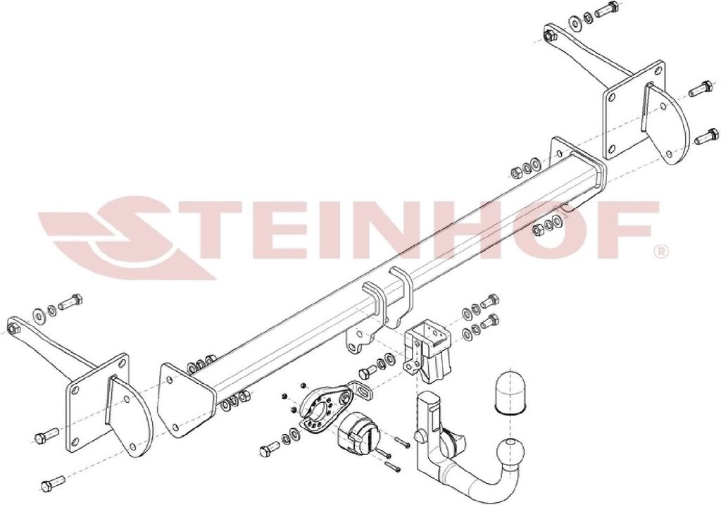 Z546555 Anhängerkupplung passend für FORD Tourneo Connect III 02/2022- abnehmbar