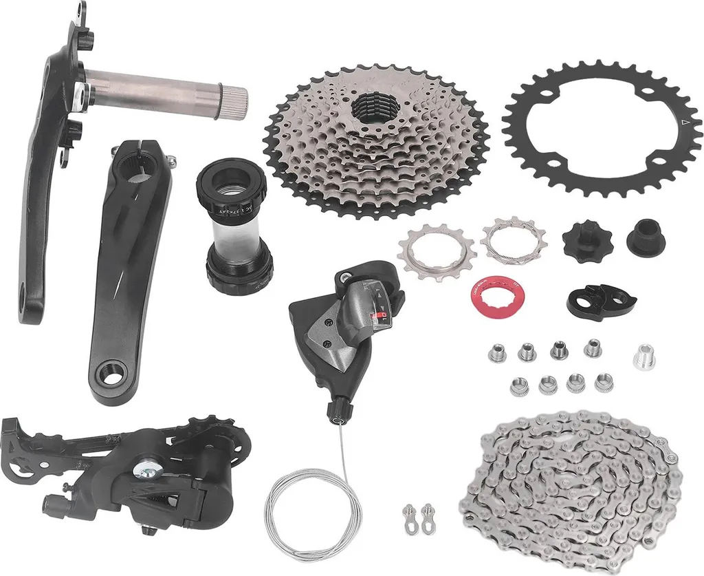 Kit Complet de Dérailleur 10V pour Vélo VTT avec Cassette 11-40 Dents