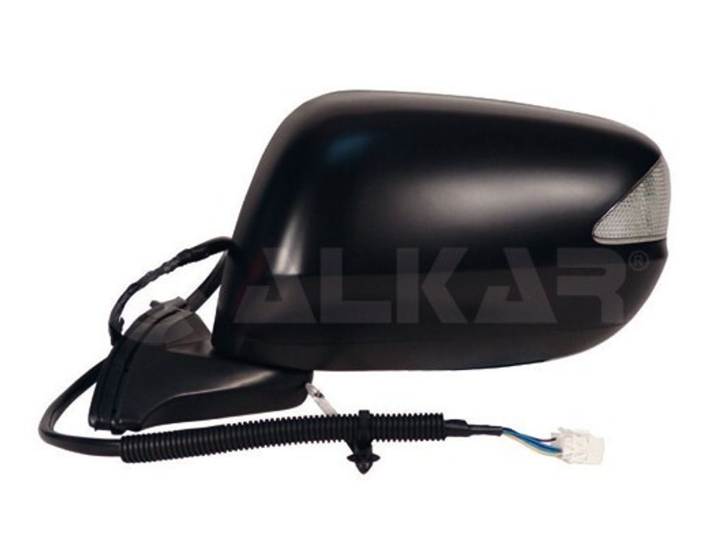 ALKAR 6142946 Außenspiegel Seitenspiegel Rechts für HONDA Jazz III Schrägheck (GE, GG, GP, ZA) Konvex Grundiert Elektrisch
