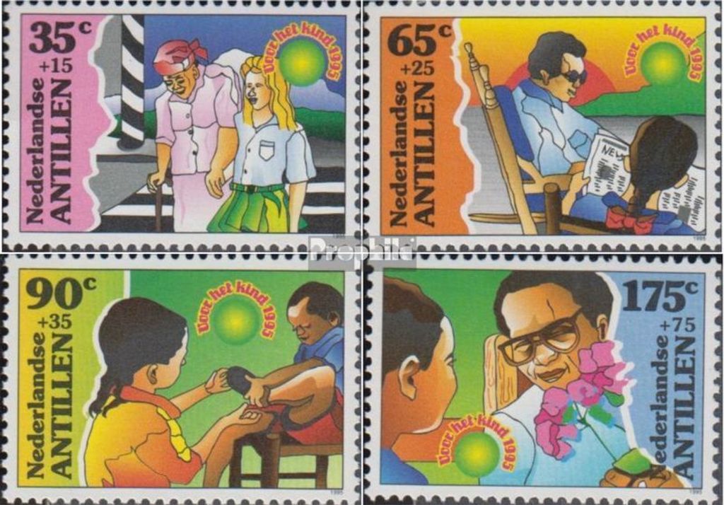 Briefmarken Niederländische Antillen 1995 Mi 851-854 (kompl.Ausg.) postfrisch Hilfsbereitschaft