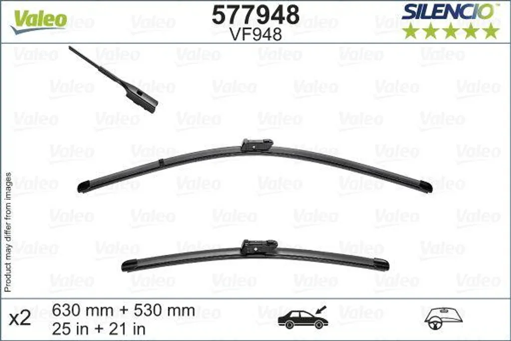 Essuie-glace plat Valeo 577948 pour Kodiaq - Balai avant haute qualité