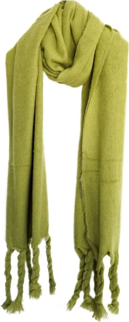 Maxi Sciarpa Verde Chiaro 200cm Donna | Tendenza Accessori Inverno 2026