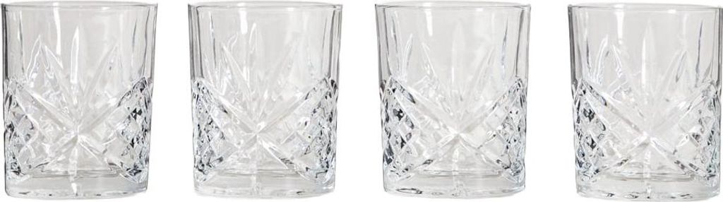 HOMLA Set von MIRRA niedrigen Gläsern, 4er-Set, 0,2 l Produktbild 