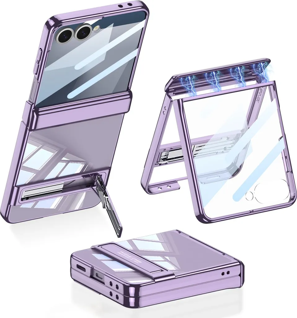 Custodia Samsung Z Flip 7 Robusta Viola | Cerniera Magnetica
