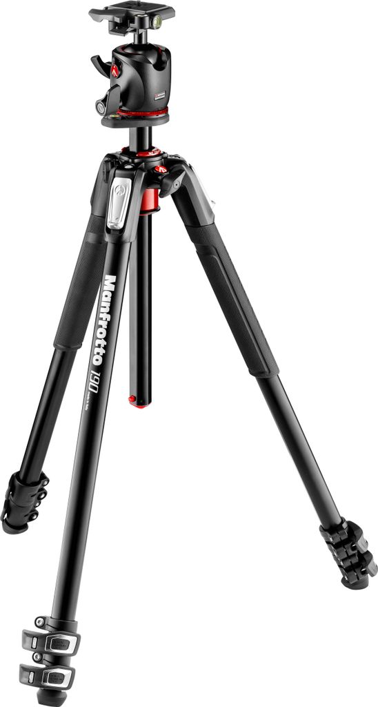 Manfrotto MK190XPRO3-BHQ2, 3 Bein(e), Schwarz, 171,5 cm, Produktbild 