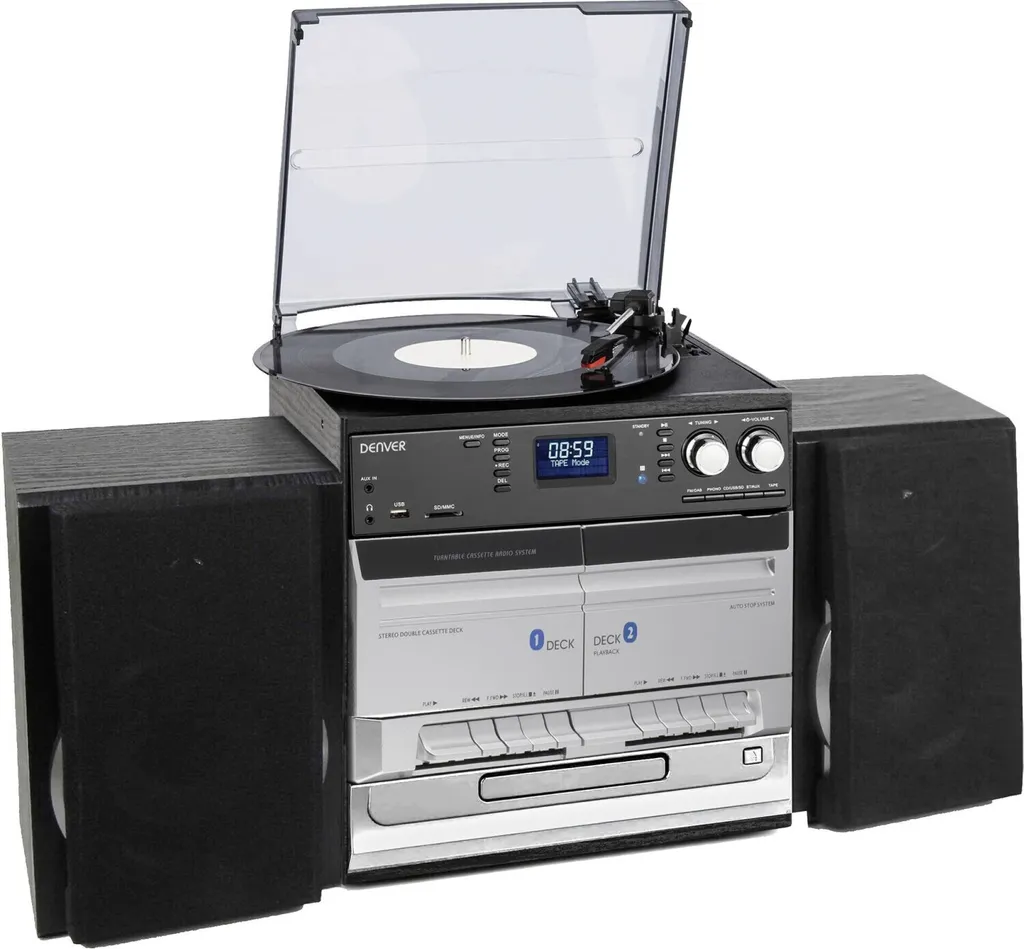 Écoutez vos Vinyles et CD sur la Chaîne Hi-Fi Vintage Denver MRD-166