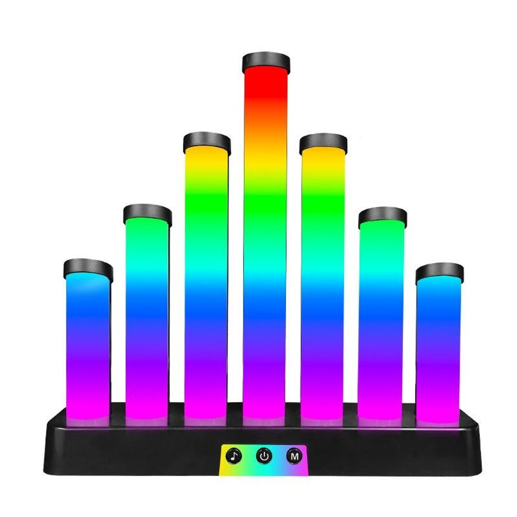 ZELURXX RGB Musik Stimmungsleuchte mit APP und Fernbedienung, USB Tischlampe mit Timer für Schlafzimmer, Wohnzimmer und Gaming