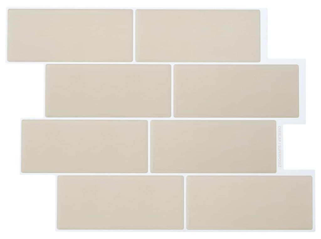 vidaXL : Carrelage pour métro, 10 pièces, beige, 29 x 21 Image du produit 