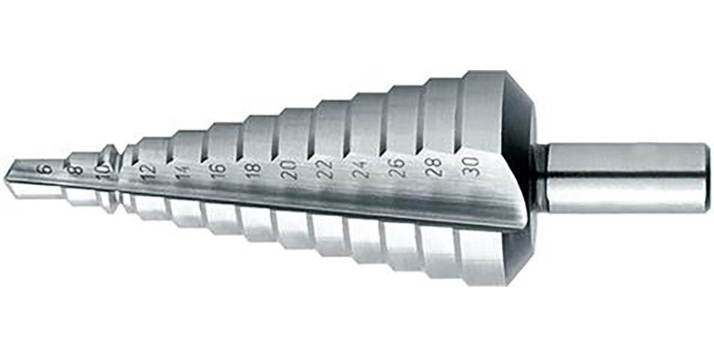 FORMAT Universal-Stufenbohrer HSS 12,5-37,00 mm Gerade genutet, Länge:85,00 mm, Schaft-Ø h8:12 mm