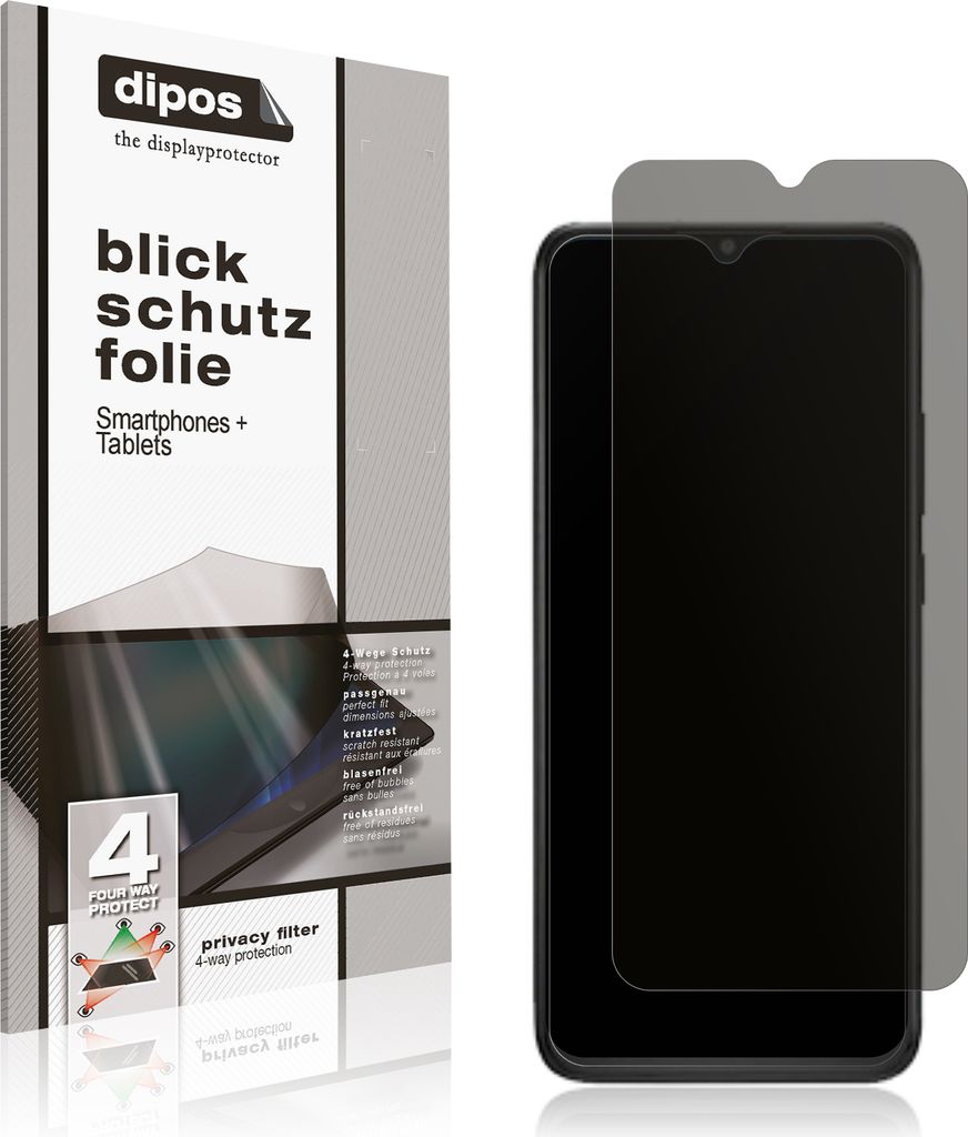 Blickschutzfolie für Multilaser G MAX 2 matt Schutzfolie Folie Display Schutz dipos
