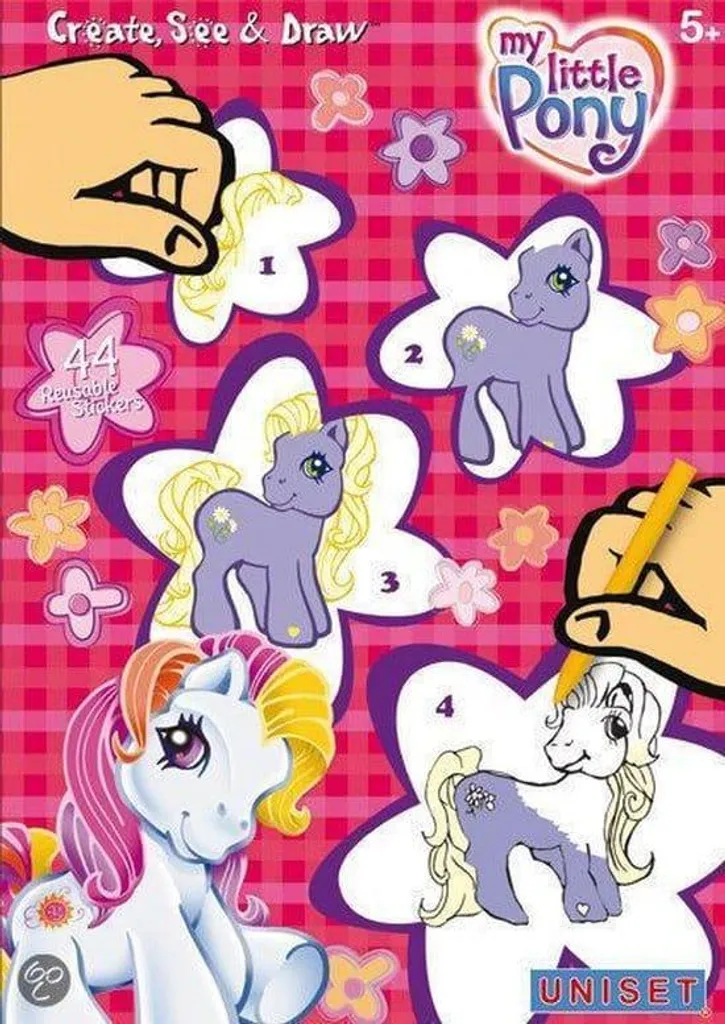 Set d'étiquettes fenêtre My Little Pony Van der Doelen déco sans trace