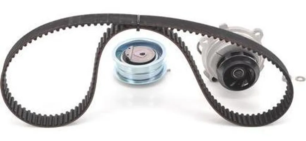 Pompe à eau et courroie distribution Bosch pour entretien Audi Seat VW