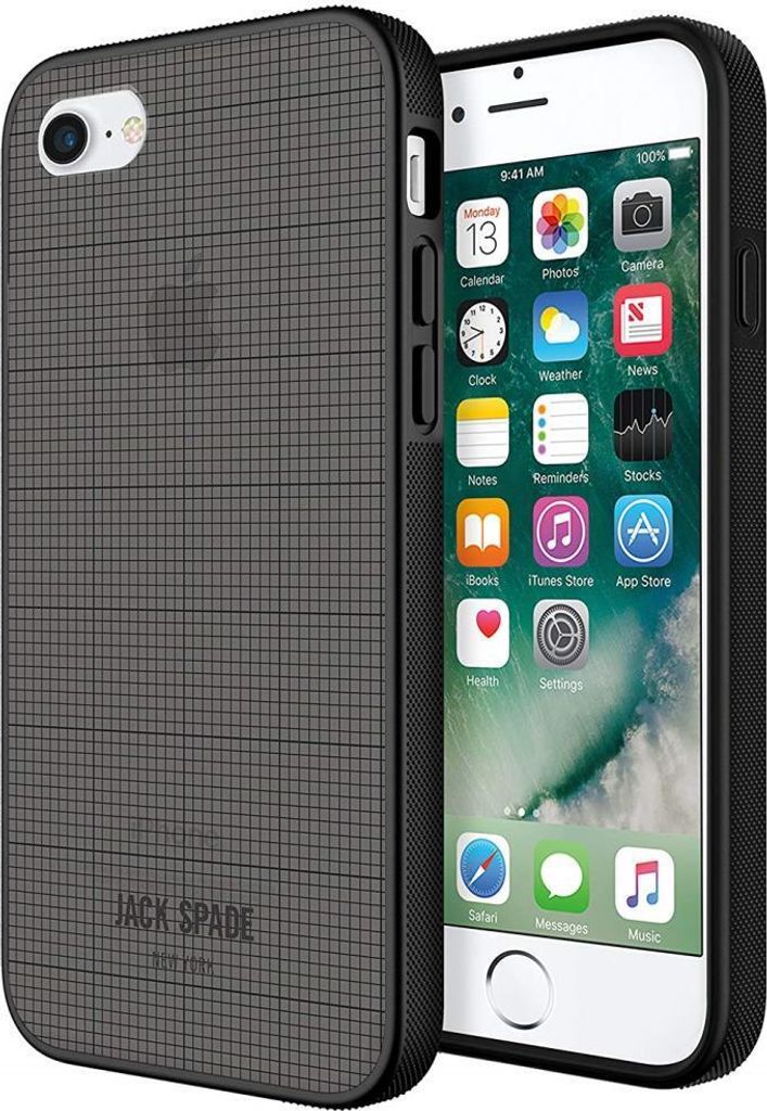 Jack Spade Graph-Check Case Smoke für Apple iPhone 7/8/SE 2020