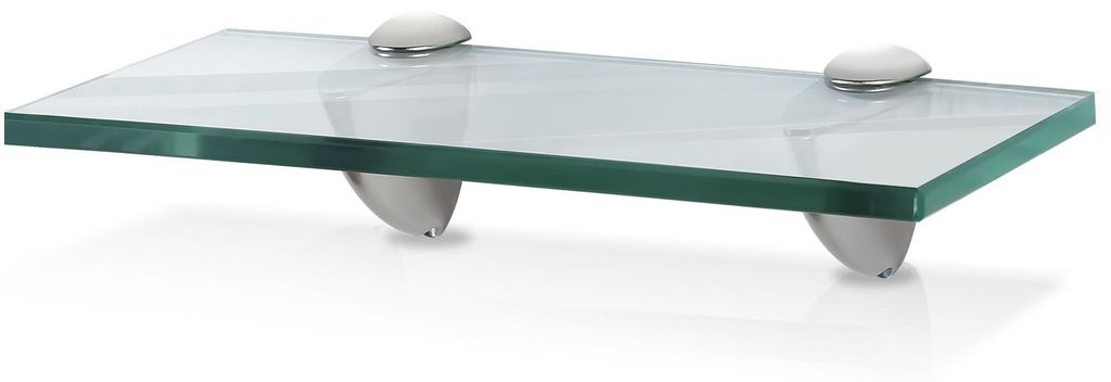 Peviasot Glasregal 30 x 10 cm mit Halterungen, Klarglas Produktbild 