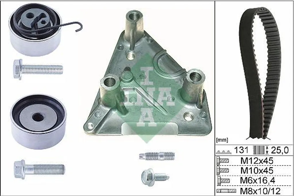 INA 530 0492 10 Kit distribution OE 55597415 durable pour moteur Opel