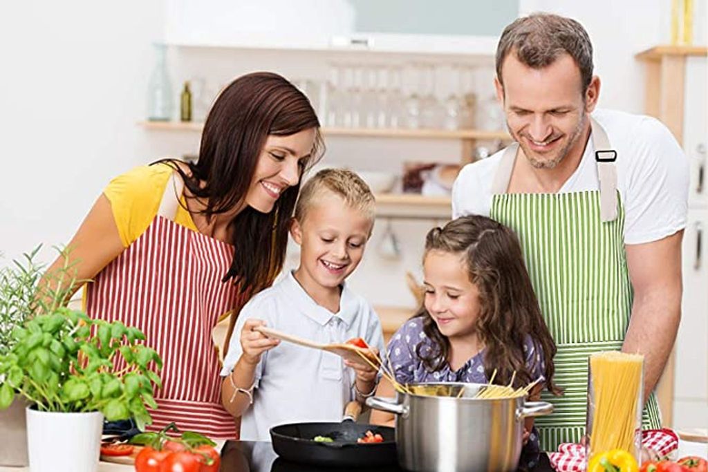 3 kusy bavlněných lněných zástěr, zástěry na vaření, Obrázek produktu 5