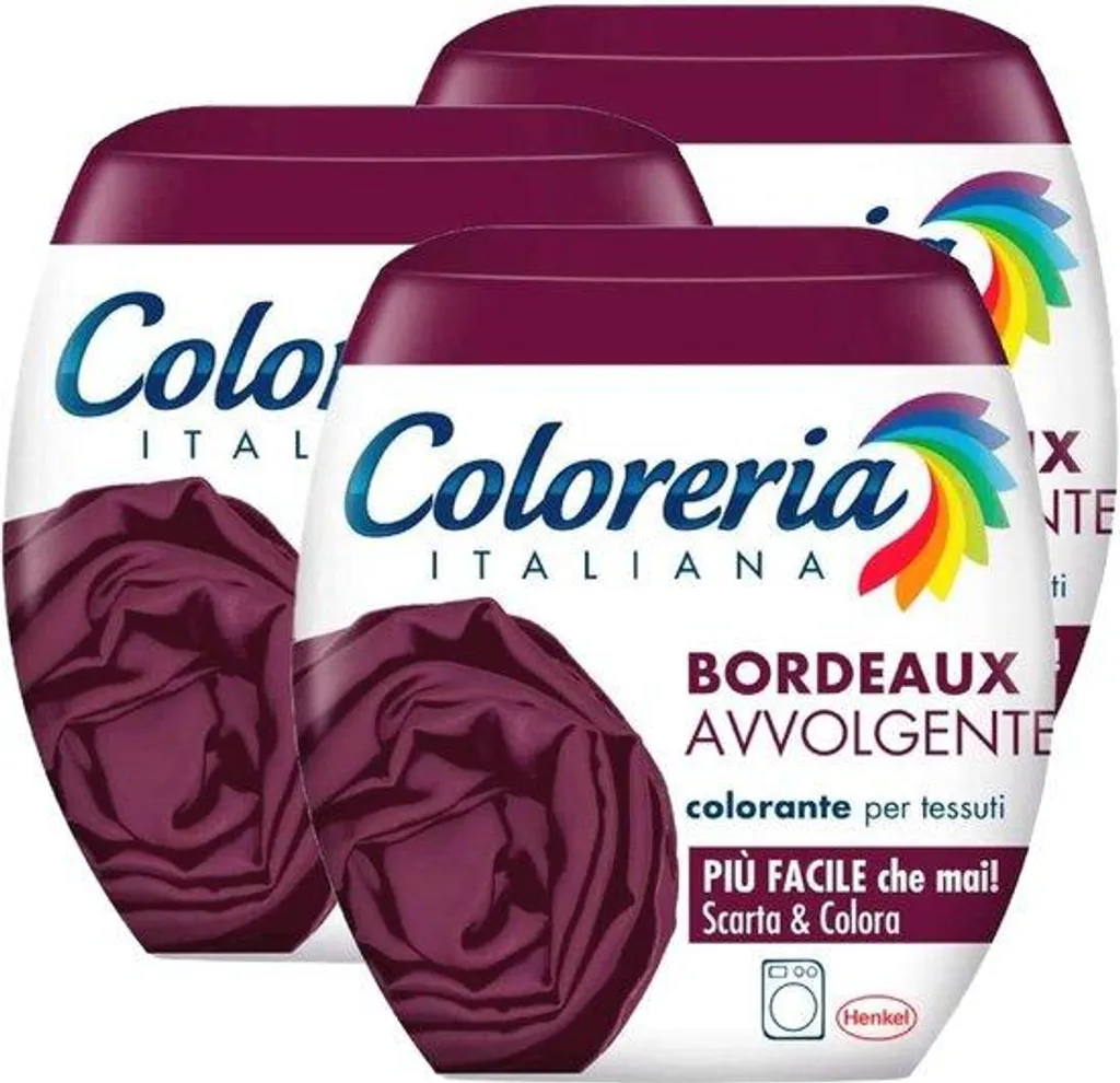 Teinture Bordeaux haute fixation en sachets pour machine, lot de 350g