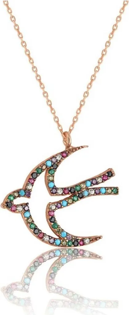 Collier Argent Hirondelle Cadeau Femme pour Anniversaire ou Fête