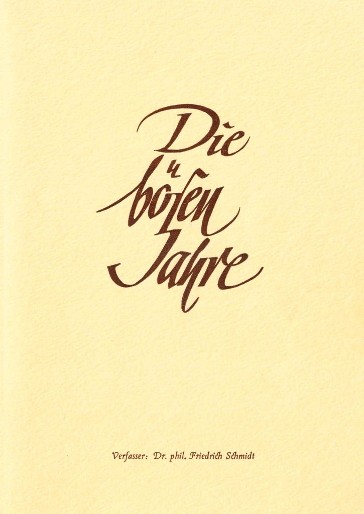 Die bösen Jahre