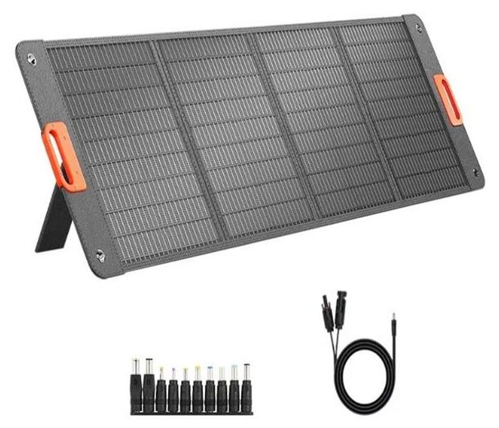 Faltbares ETFE-Solarpanel - Tragbares Solarladegerät 200W - Für Camping & Outdoor - Kompatibel mit Powerstation - Militärqualität - NEW