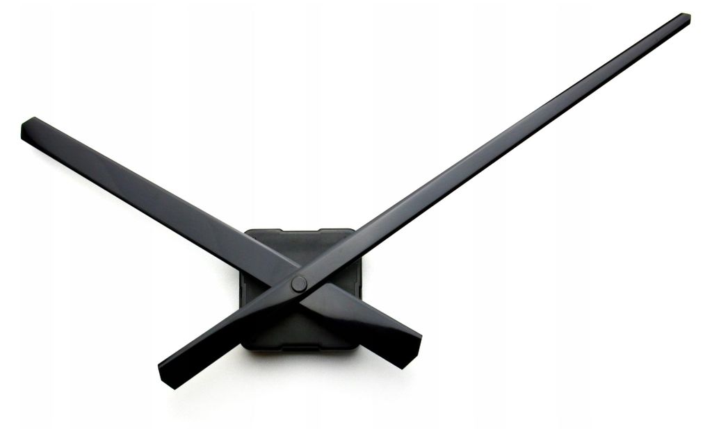 Geräuschloses Quarzwerk Zeiger BLACK 21 cm, Ersatzuhrwerk, Produktbild 
