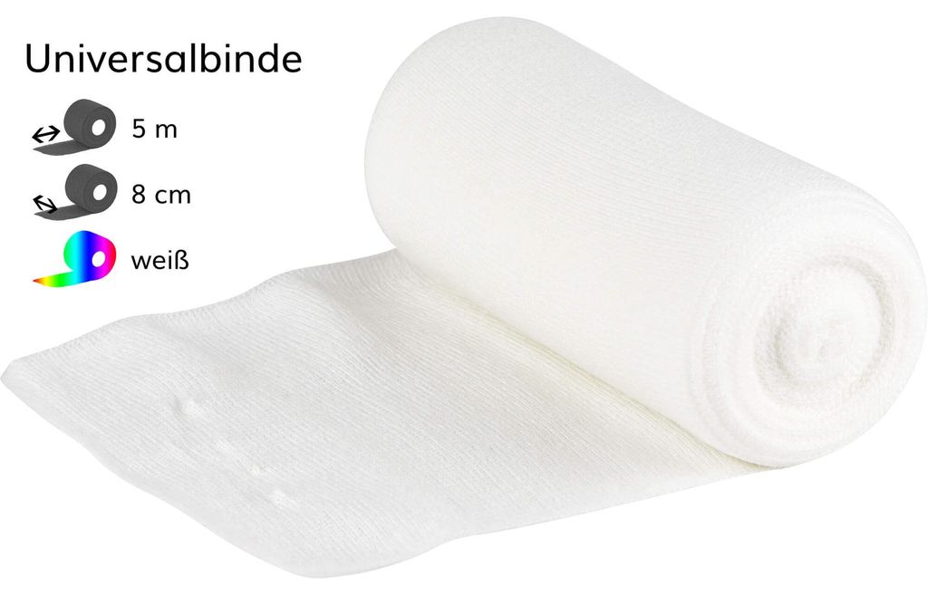 Lenkelast Universalbinde 8 cmx5 m einz.verpackt 10 St
