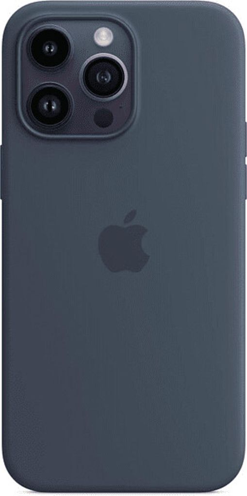 silikonowe etui na iPhone'a 14 Pro z MS - Storm Blue Zdjęcie produktu 