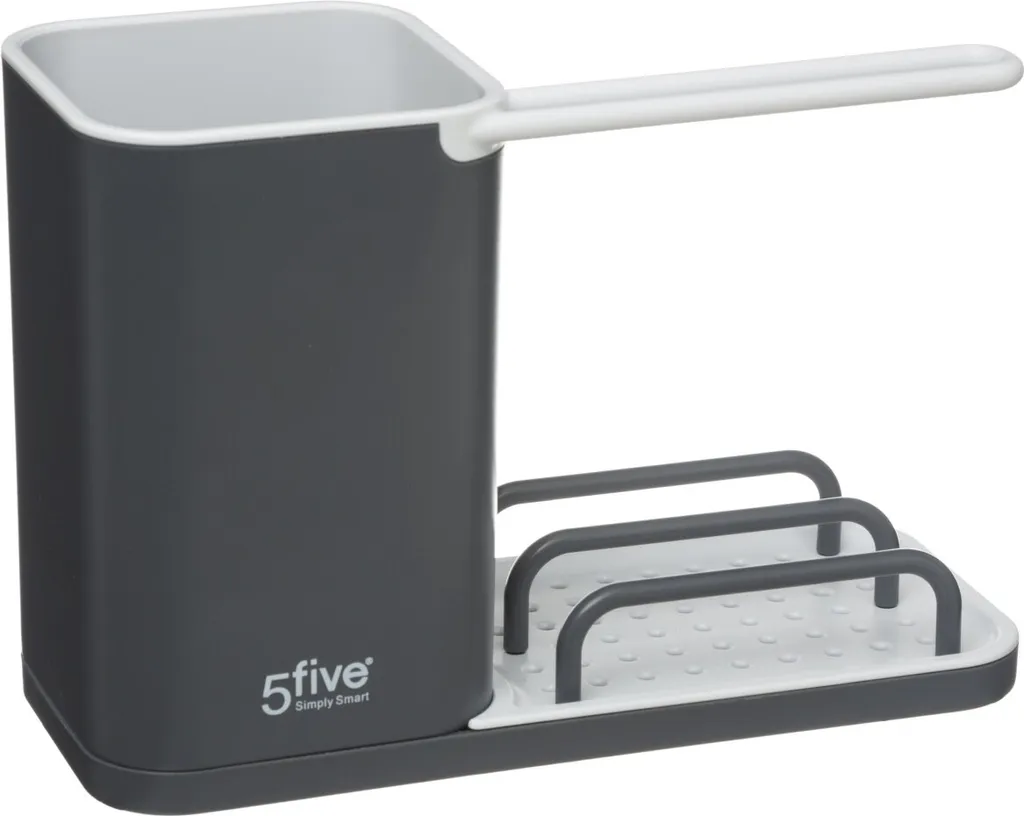 Caddy d'évier pour organiser la cuisine et ranger les éponges en gris