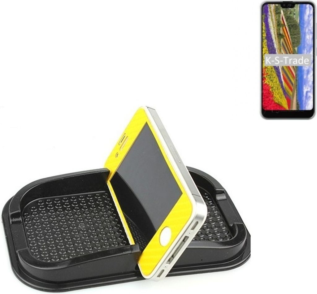 K-S-Trade Auto Anti Rutsch Matte Smartphone-Halter kompatibel mit Kyocera GRATINA KYV48 Haft Pad Armaturenbrett Handy-Halterung Silikon