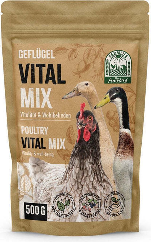 AniForte FarmLife Vital Mix für Geflügel 500g – Natürliche Produktbild 