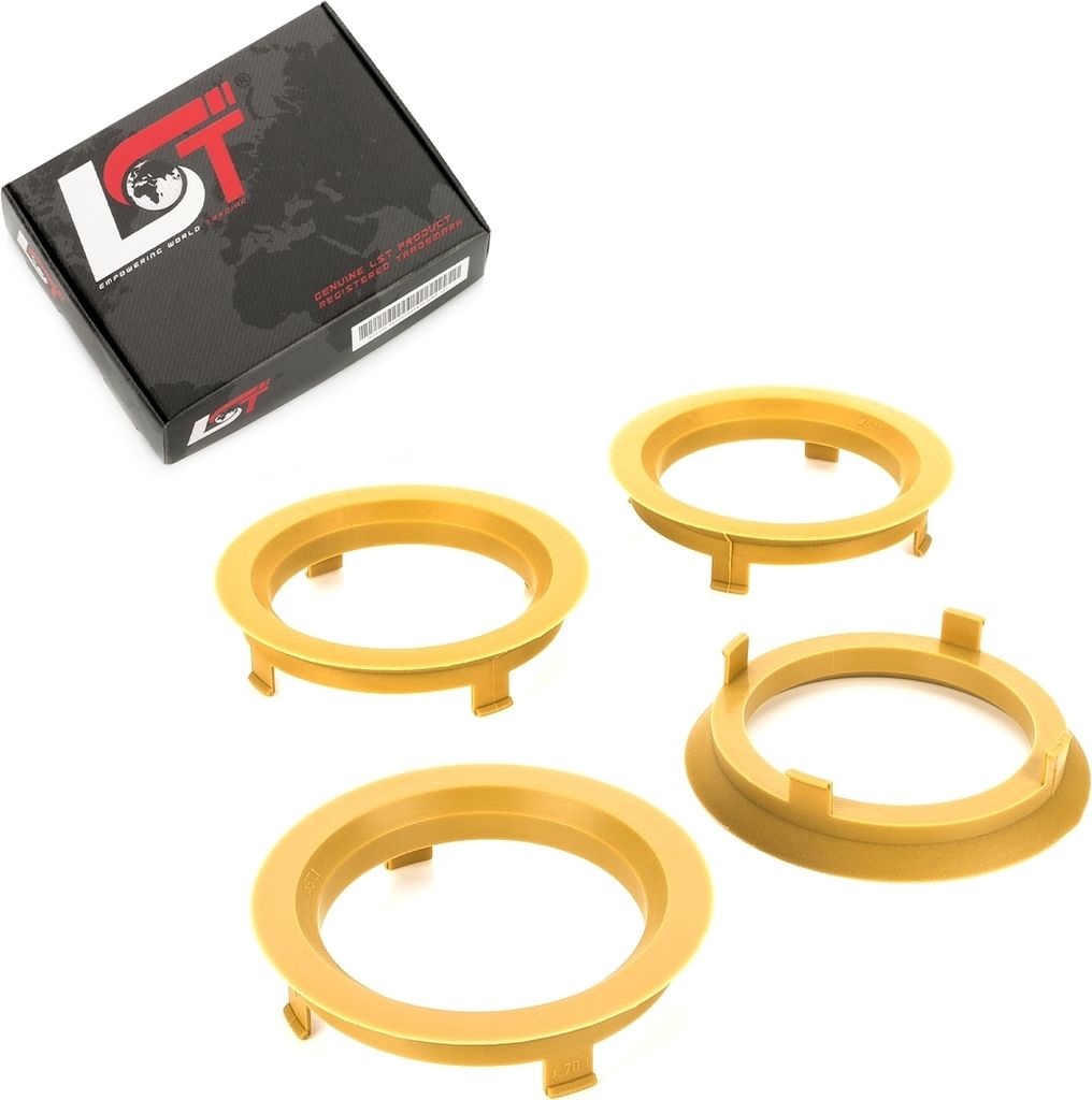 4x Zentrierringe Alufelgen Ø 57,1 mm - Ø 70,1 mm für ALFA ROMEO SUBARU TOYOTA