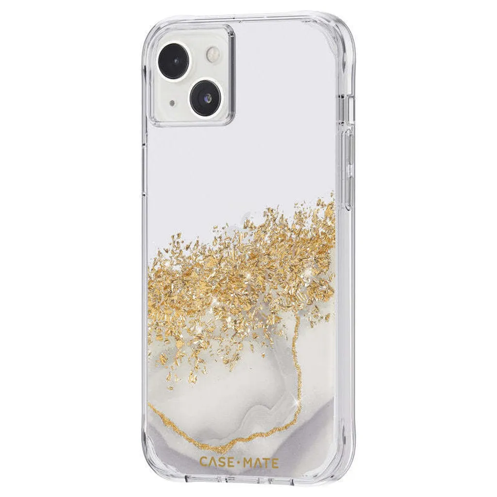 Protégez votre iPhone 14 Plus avec élégance : Étui Case-Mate Or Marbre - 3