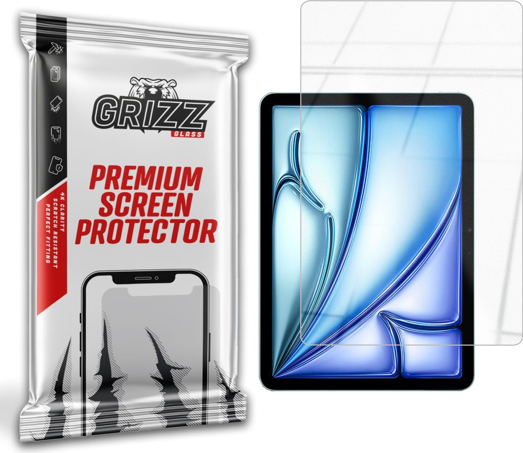 Hybriertes Glas GrizzGlass HybridGlass für Apple iPad Air 11" 2024 (6. Generation)