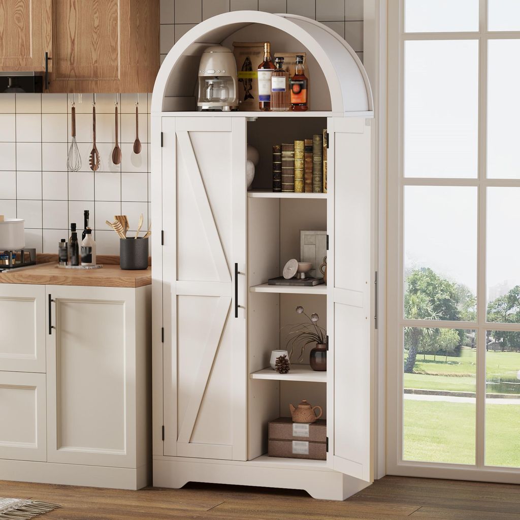 Merax: mobile ad arco da cucina con ripiano sulla porta e Immagine del prodotto 