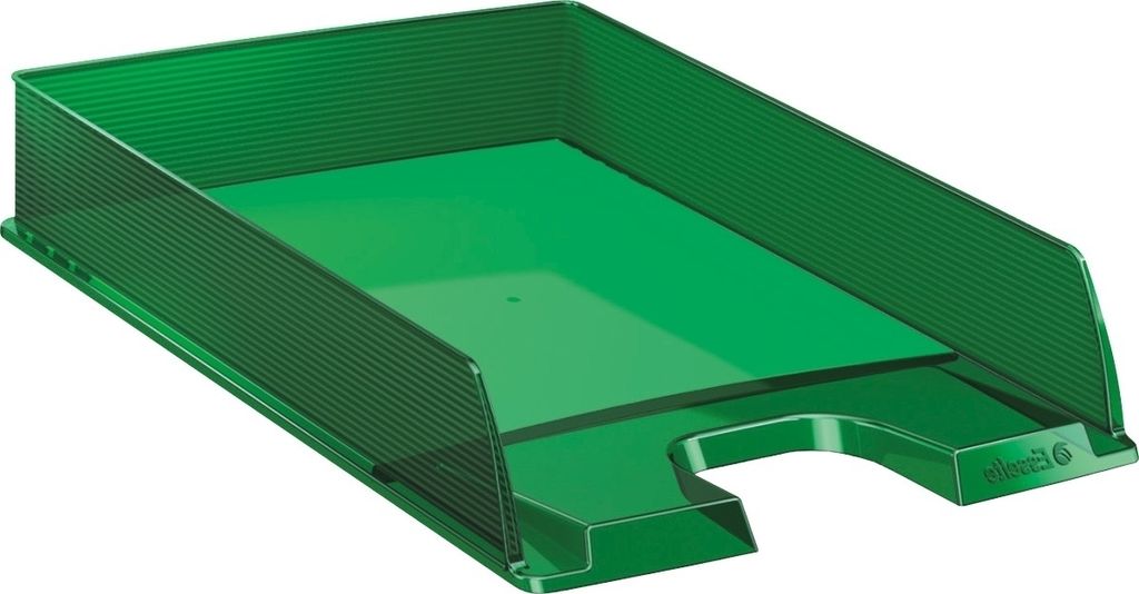 Briefablage Europost A4 Polystyrol grün transparent Packung mit 10 Stück