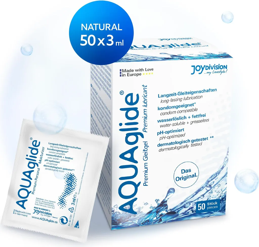 Kit 50x3ml JOYDIVISION AQUAglide Lubrificante Medico per Pelli Sensibili - 6