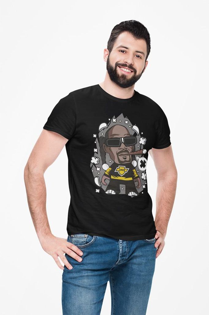 D&B Uni Polo PC00101 Snopp Dog Schwarz-Größe XL