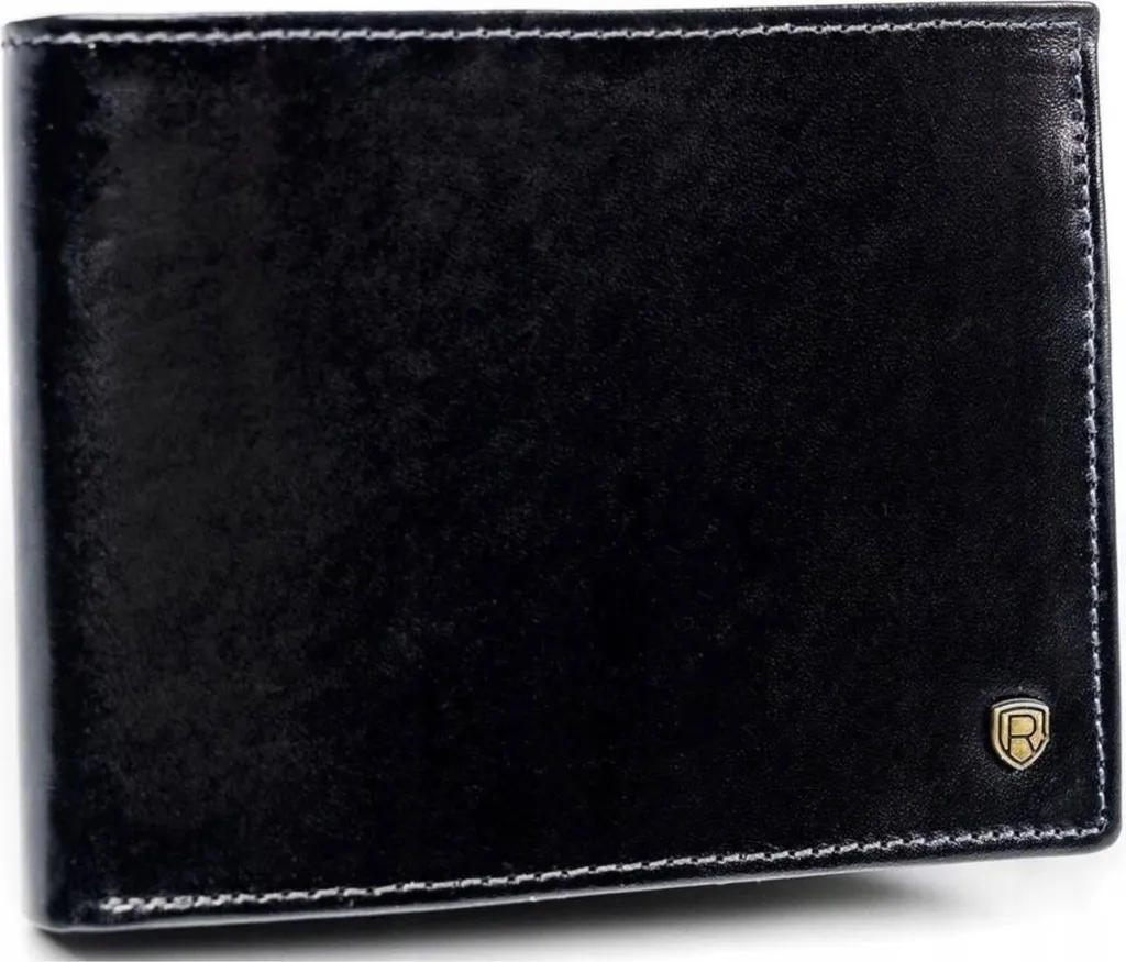 Rovicky 189820 Portafoglio Anti-Clonazione RFID in Pelle Nera Uomo