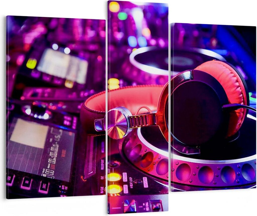 Bild auf Leinwand - Leinwandbild - DJ Disco Nachtclub Audio Produktbild 