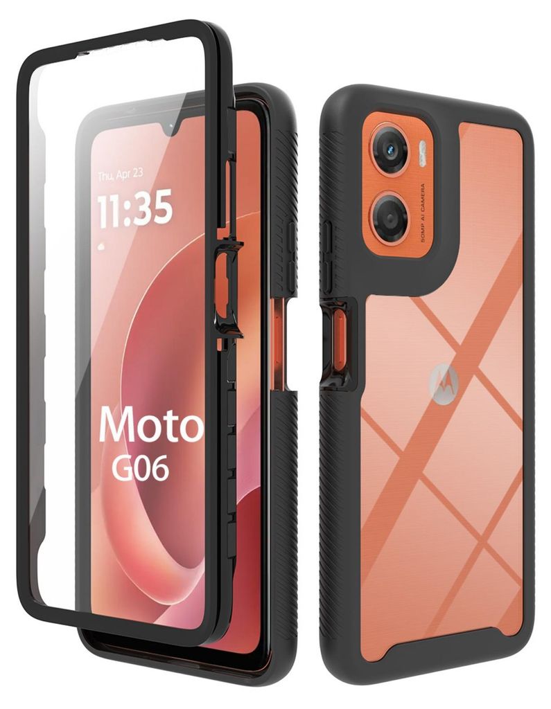 360 Grad Hülle mit Integriertem Displayschutz für Motorola Produktbild 