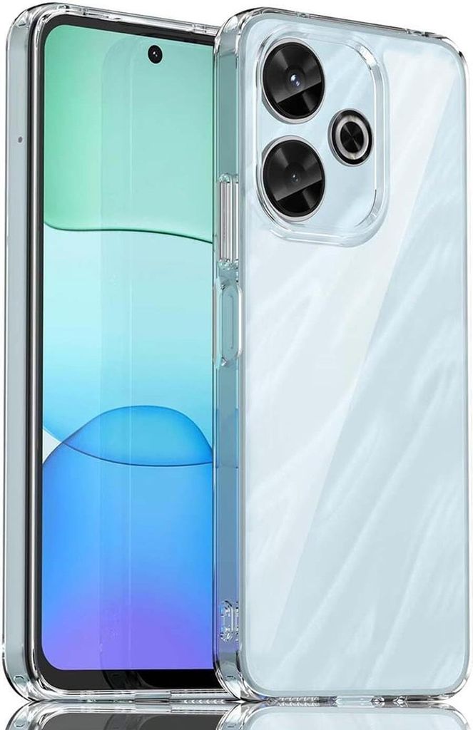 Conie Silikon Schutzhülle für Xiaomi Redmi 13 / Poco M6 Tasche klar Case Cover Bumper Hülle durchsichtig in transparent
